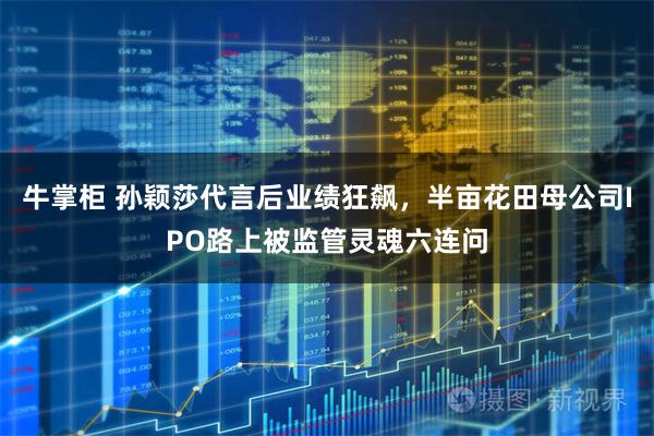 牛掌柜 孙颖莎代言后业绩狂飙，半亩花田母公司IPO路上被监管灵魂六连问